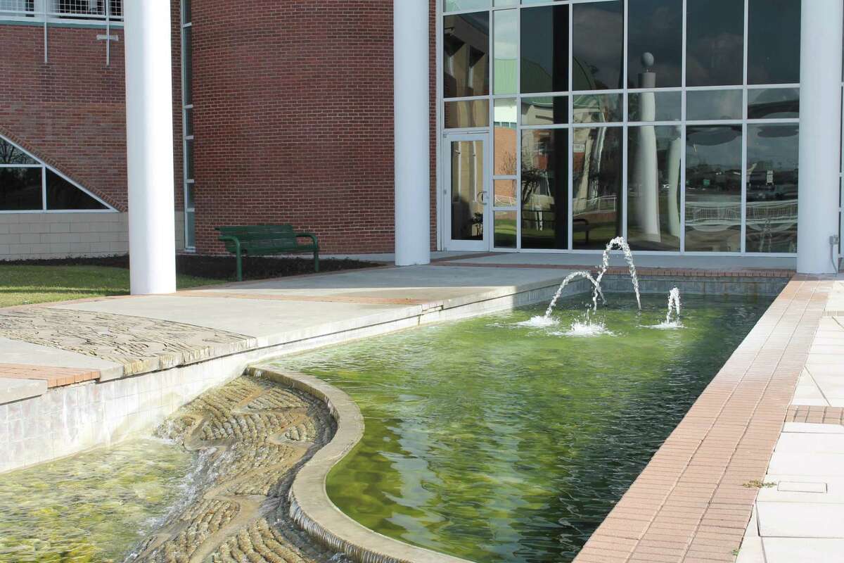 The fountain in front of The Atrium Center in New Caney.