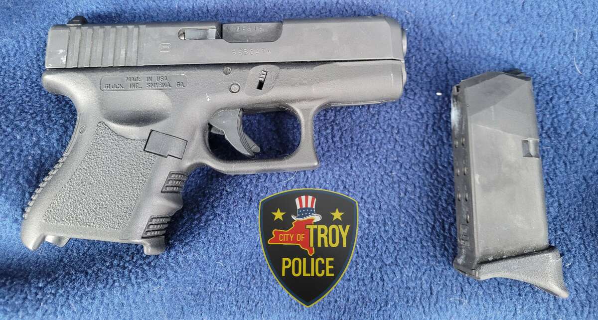Weapon recovered in Troy robbery investigation.
