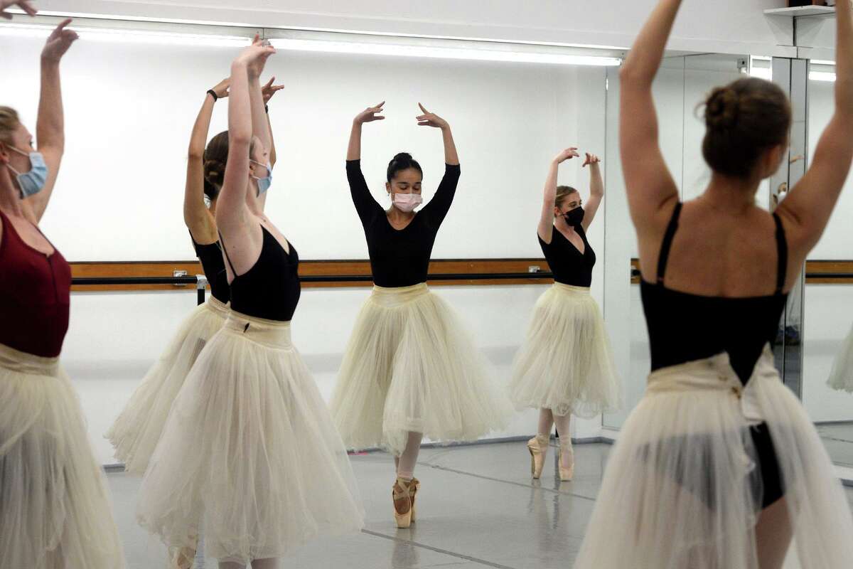 Members of Connecticut Ballet rehearse at the Ballet Center in Stamford in 2021. Auditions for this year's production of "The Nutcracker" will take place Sept. 18.