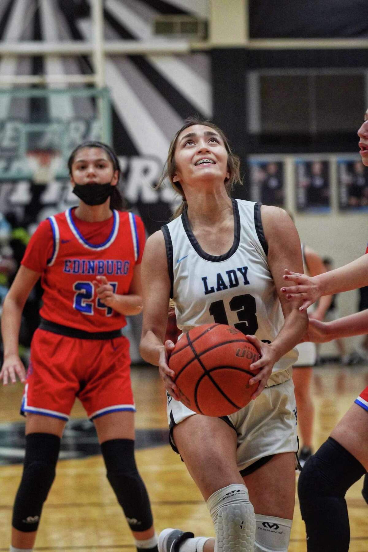 United South’s Mia Salinas drives to the basket during this weekend’s tournament.