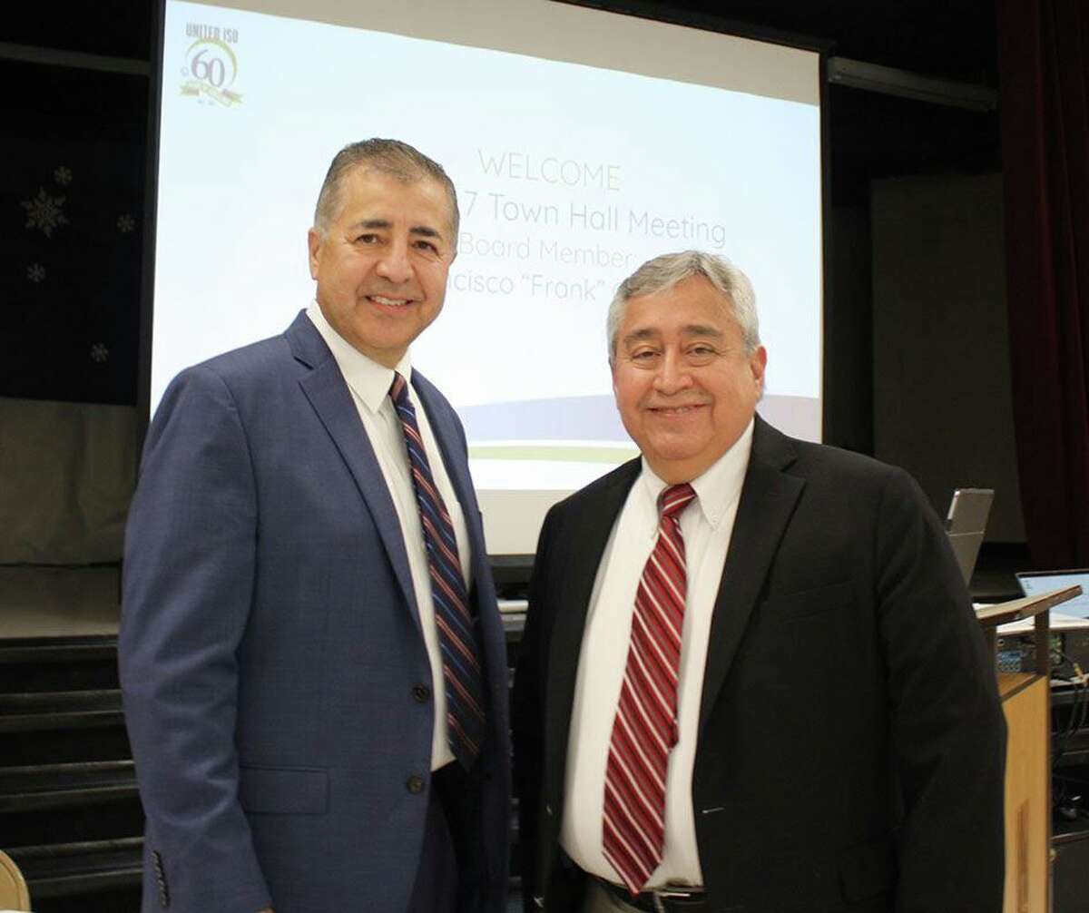 David H. Gonzalez, United ISD Superintendent of School and Francisco “Frank” Castillo, United ISD Board Member District VII.