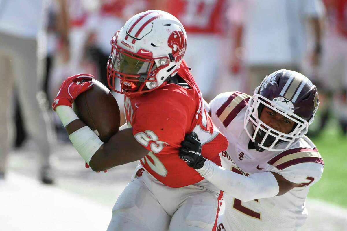 Katy’s Seth Davis scored three touchdowns during the first half Saturday against Summer Creek as the Tigers built a big halftime lead.