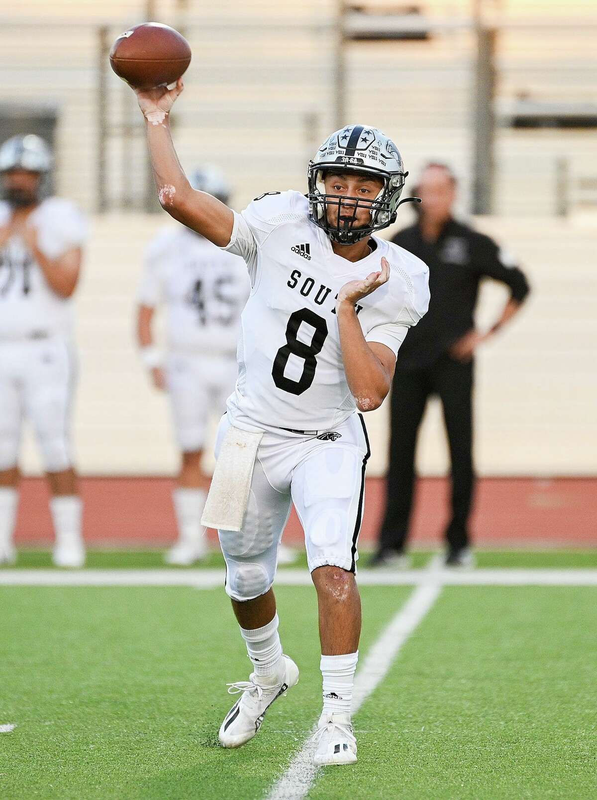 United South’s Luis Cisneros was selected as the District 30-6A’s Most Outstanding Quarterback this season.