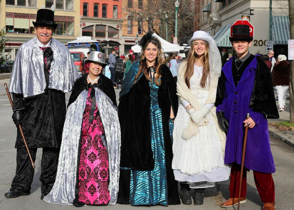 Visitors donned Victorian costumes for the 39th Annual Troy Victorian Stroll in downtown Troy on Sunday, Dec. 5, 2021. 
