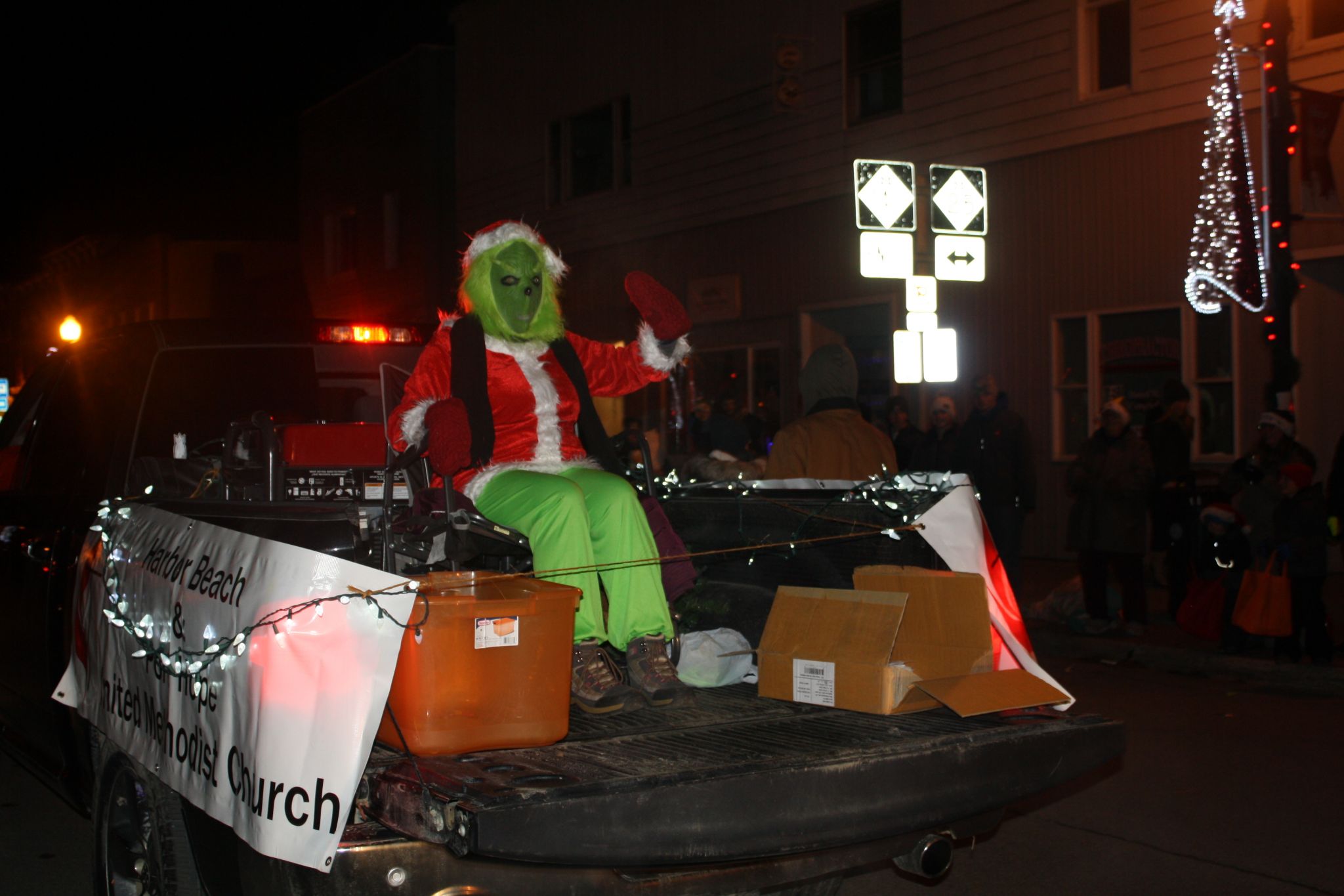 Harbor Beach Christmas Parade give out holiday cheer