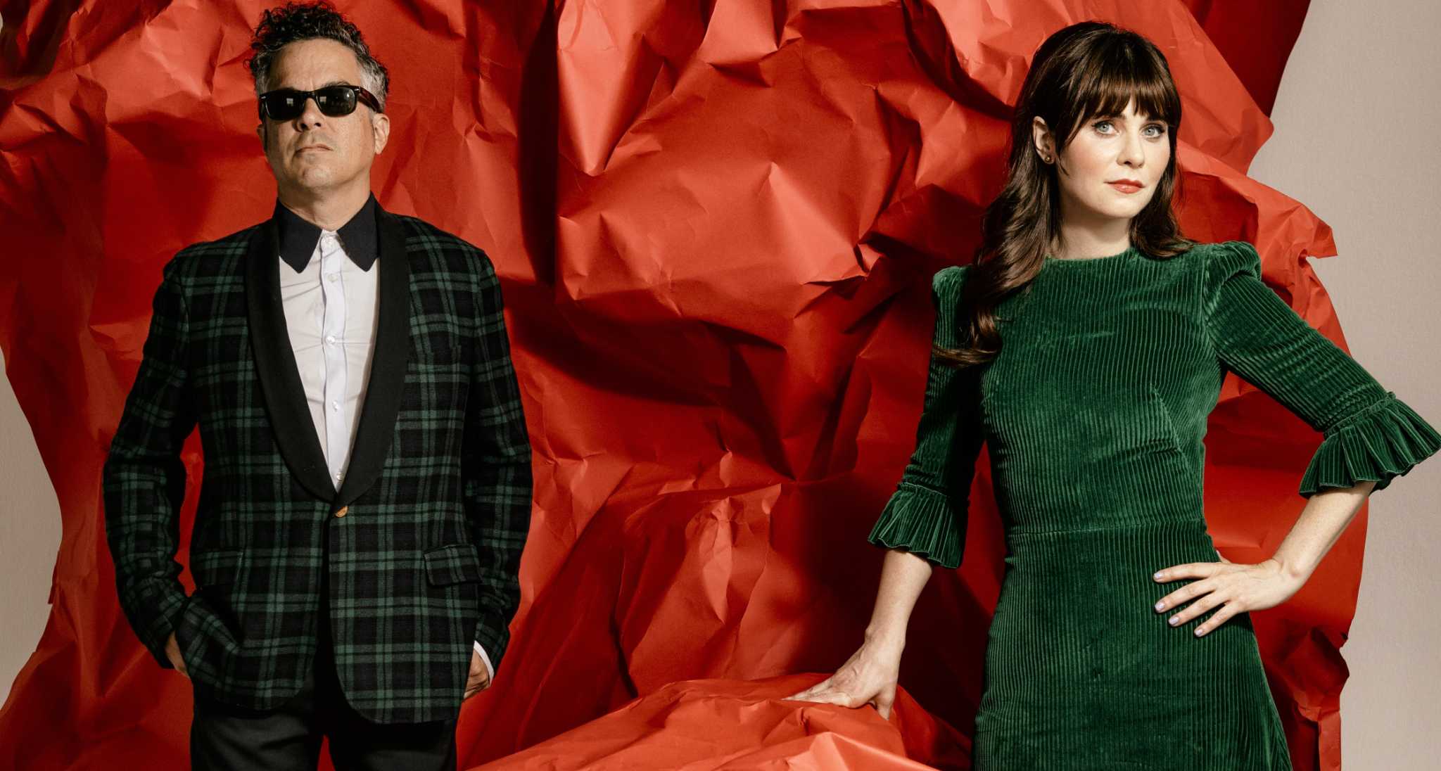Indie pop duo She & Him — Zooey Deschanel and M. Ward — bringing Christmas tour to San Antonio's Aztec Theatre - Vimarsana News
