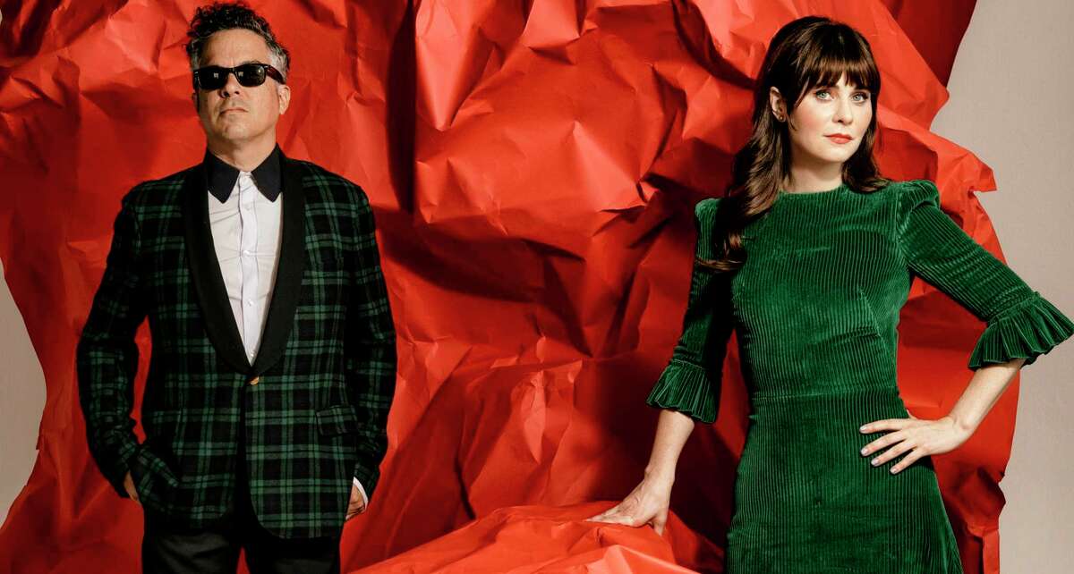 She & Him — M. Ward and Zooey Deschanel — are bringing their Christmas tour to San Antonio's Aztec Theatre.