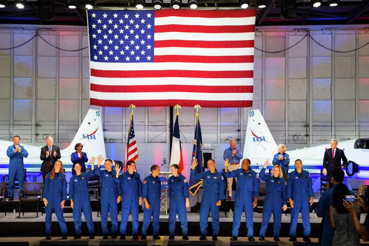 NASA announces new astronaut recruits to train for future missions, Monday, Dec. 6, 2021, in Houston. Ten new astronaut candidates from a field of more than 12,000 were selected to represent the United States.