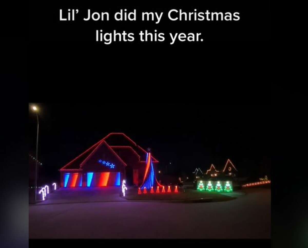 For his holiday display this year, a Houston man impressed TikTok by using lyrics from Lil Jon's "Snap Yo Fingers" to synchronize with his Christmas sequence. His video on the video-sharing app received more than 21 million views and three million likes. 