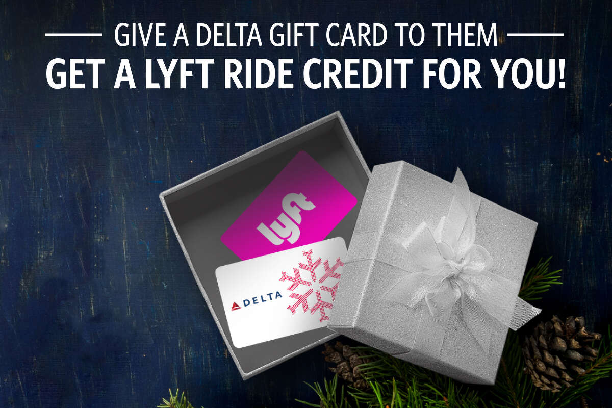 Give the gift of travel and enjoy a $25 Lyft ride credit from Delta when you spend $250 or more in Delta Gift Cards. Available while supplies last.