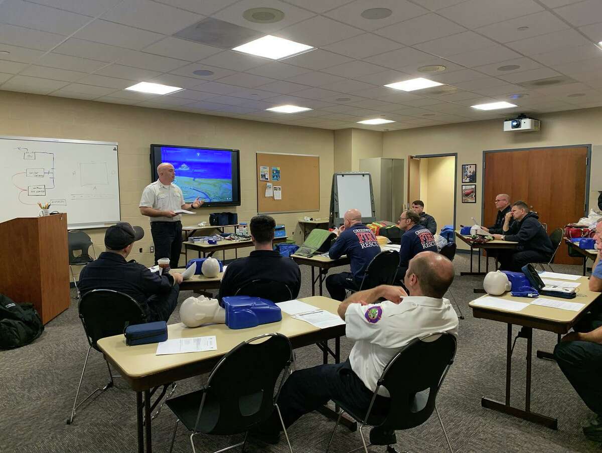 The fire department said its members have been undergoing the EMT refresher training this week to ensure they’re ready for whatever calls they encounter.