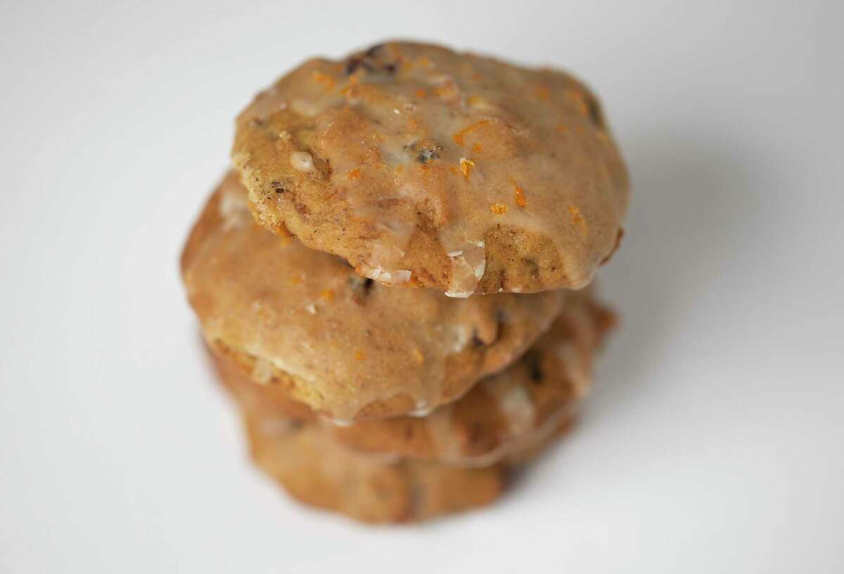 Persimmon Cookies with Orange Glaze