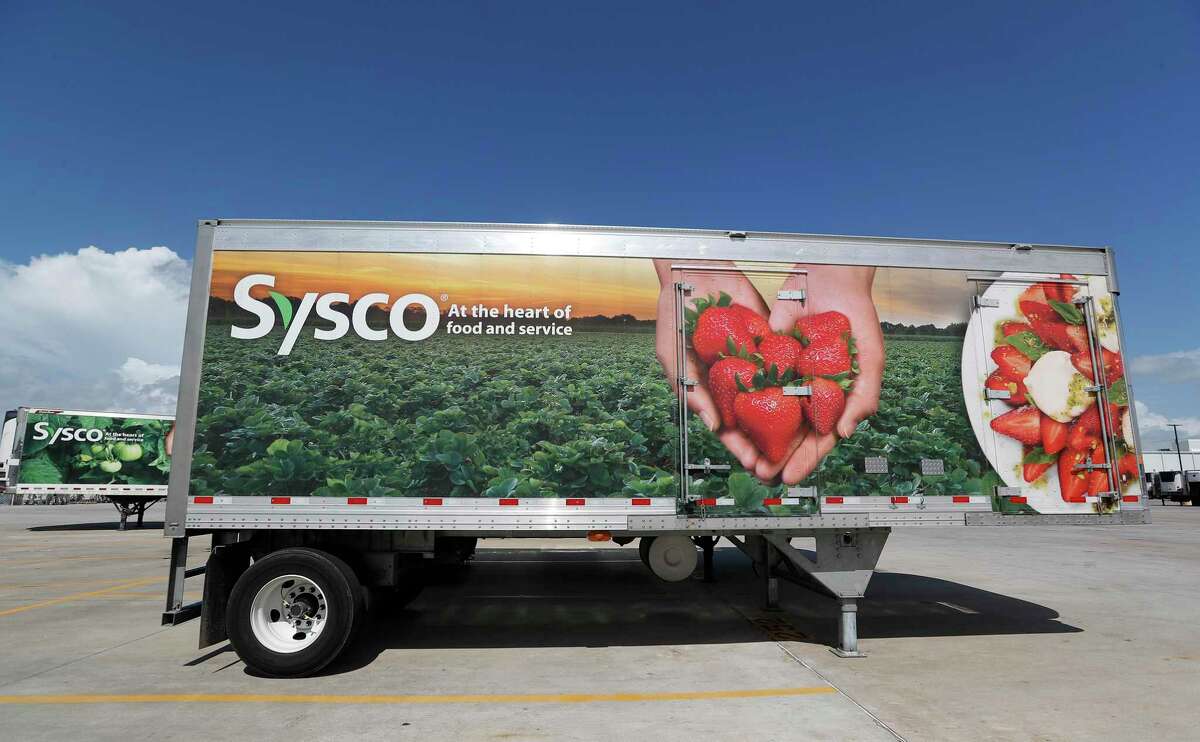 Sysco trucks at Sysco Houston at 10710 Greens Crossing Blvd., Monday, June 25, 2018, in Houston. ( Karen Warren / Houston Chronicle )