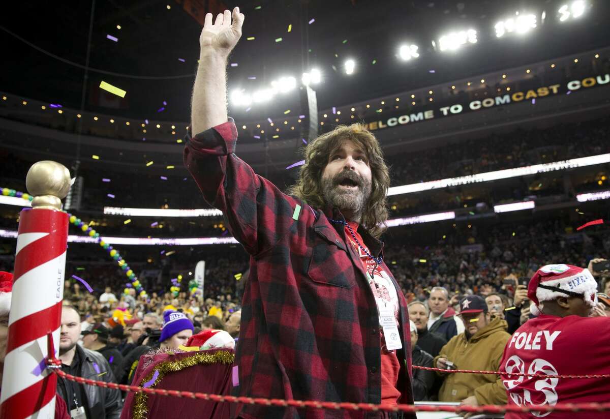 Mick Foley is coming to the Alamo City. (Photo by Mitchell Leff/Getty Images)
