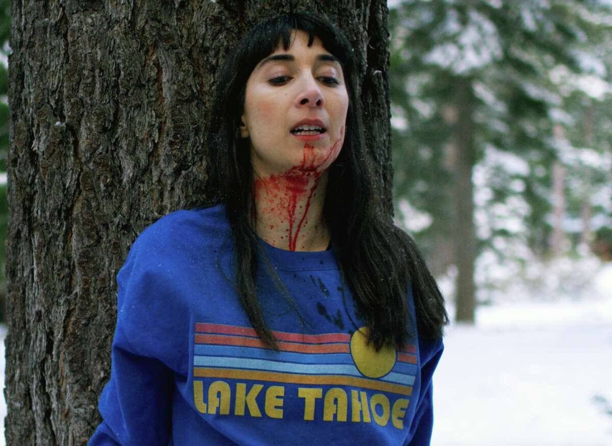 Olivia (Dennice Cisneros) in "Red Snow," a new Lake Tahoe-set horror movie.