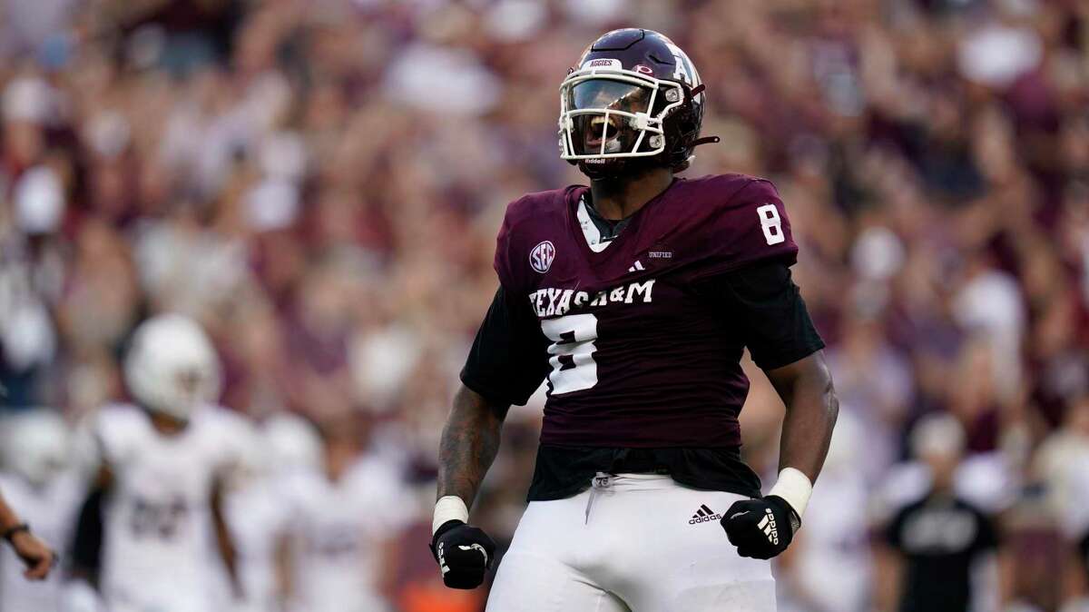 DeMarvin Leal finished his Texas A&M career with 13 sacks, tying for the team lead this year with 8.5.