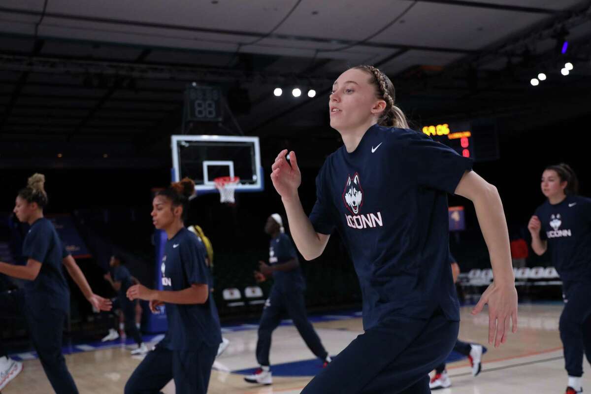 UConn's Paige Bueckers in the Battle 4 Atlantis title game against South Carolina.