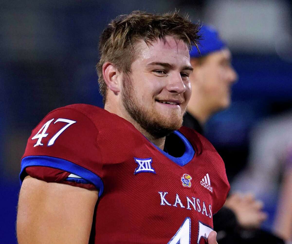Little-known Jared Casey cashed in after catching the winning 2-point conversion pass in Kansas’ upset of UT.