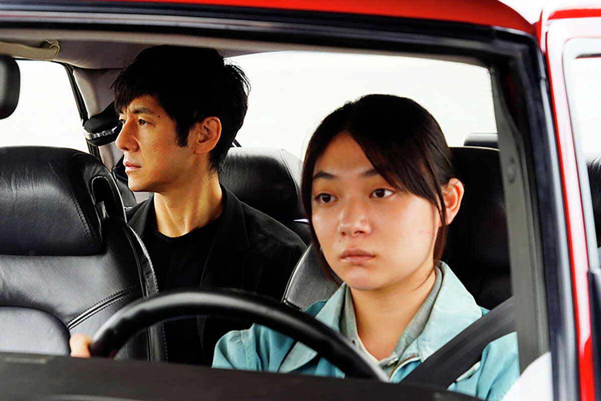 Hidetoshi Nishijima, left, and Toko Miura in "Drive My Car."