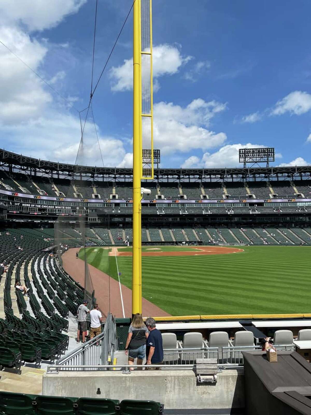 Greene's seat in section 108 at Guaranteed Rate Field in August 2021. The empty stadium could become a reality in April if negotiations are not made.