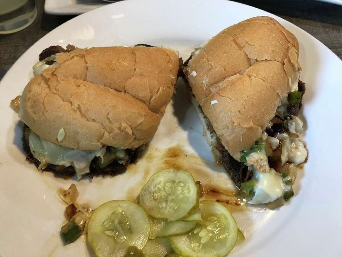 I ordered a Philly beef sandwich for my lunch at Antonio's Bar and Grill. 