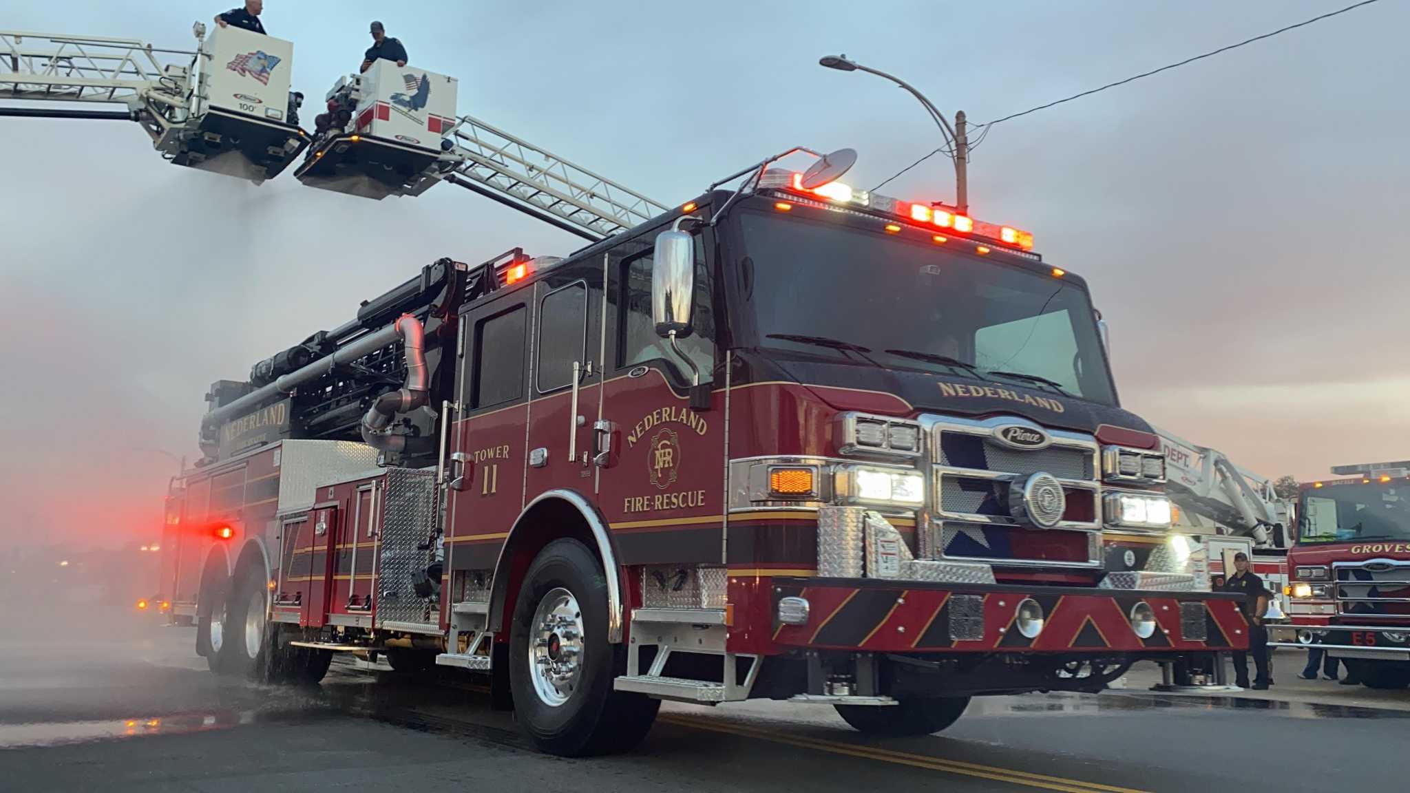 Photos: Nederland FD welcomes SE Texas’ first compact ladder truck