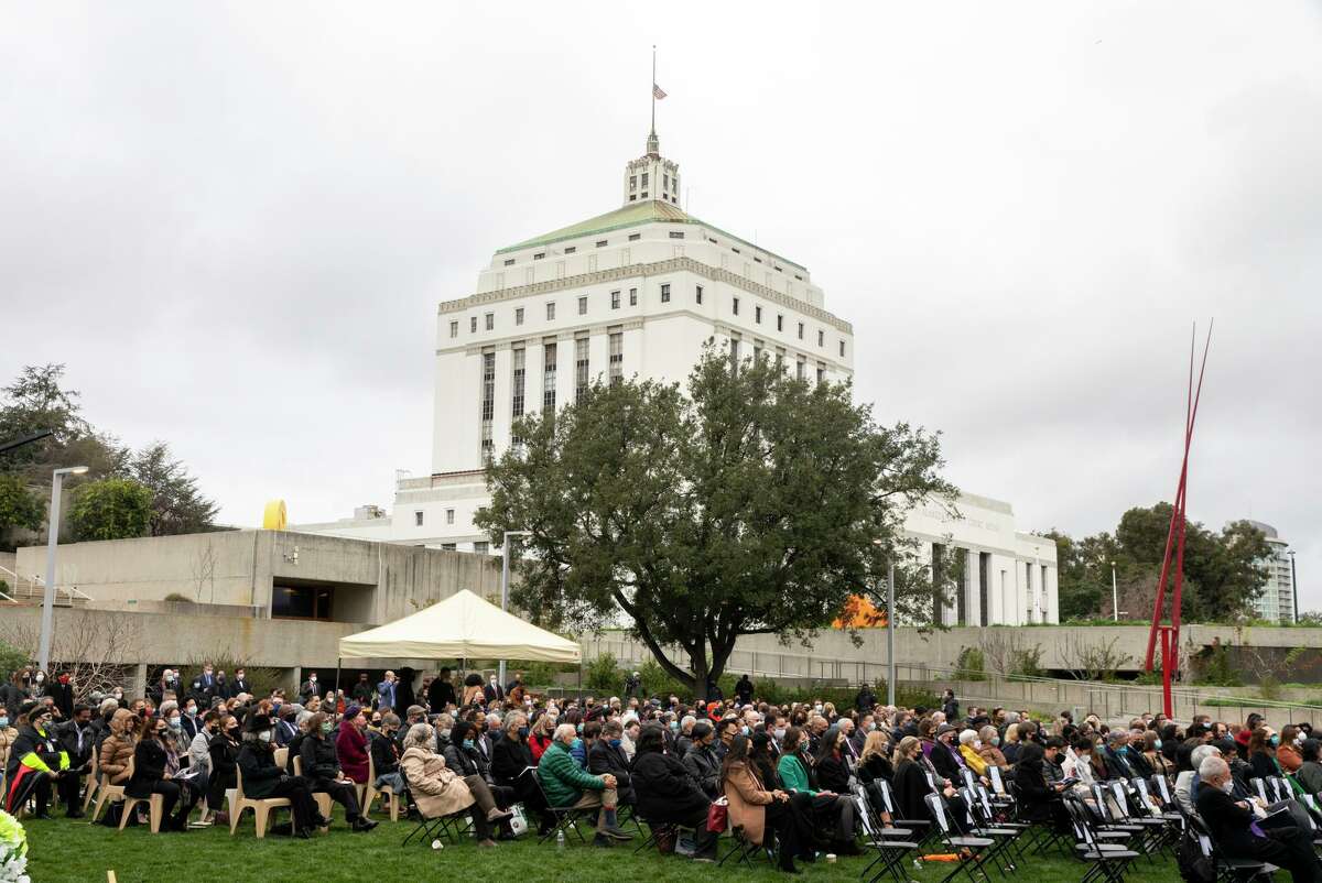 Hundreds of people gathered for a community celebration for the late Alameda County Supervisor Wilma Chan in Oakland.