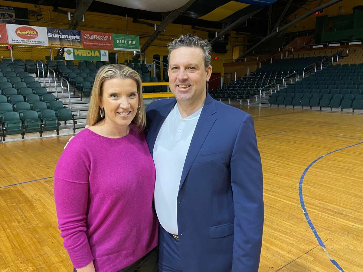 Marc Rybczyk will serve as an Albany Patroons assistant coach in 2022, while his wife, former Siena women's head coach Ali Jaques, will work the home games as a color analyst. (Mark Singelais/Times Union)