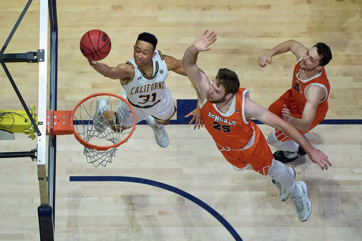 Cal's Jordan Shepherd goes for a layup against Idaho State at Haas Pavilion on Wednesday night.