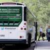 The Woodlands Township will again offer weekend bus service to the Houston Livestock Show and Rodeo via The Woodlands Express.
