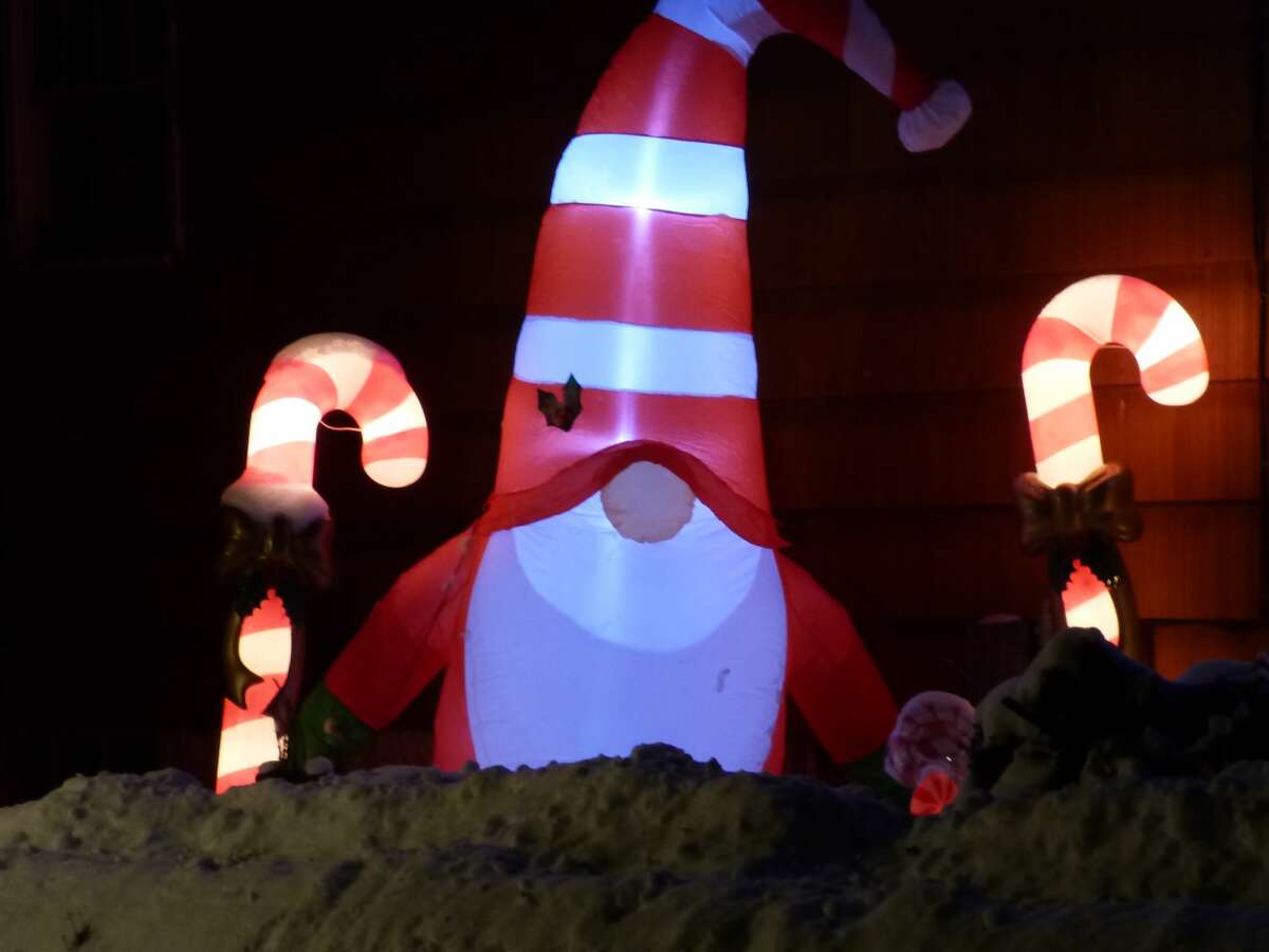 Residents and businesses around Manistee are decorated and ready for the upcoming holiday.