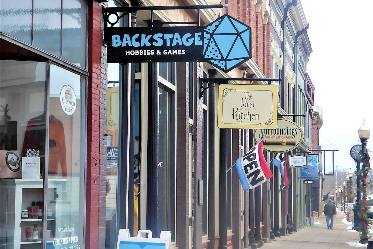 Backstage Hobbies & Games in Manistee has seen an influx of holiday shoppers looking to support local businesses over big name stores. 