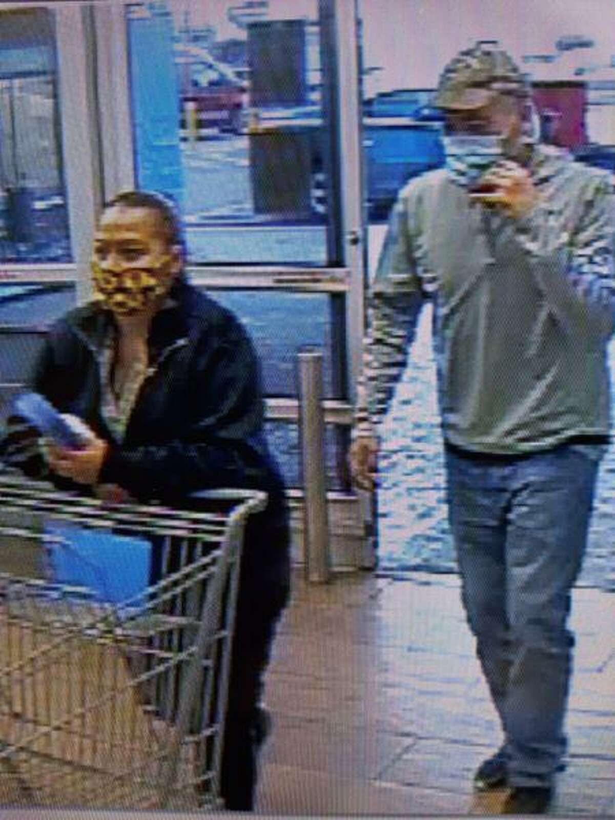 Laredo police said they need to identify these two people in relation to a theft of a television from a local store.