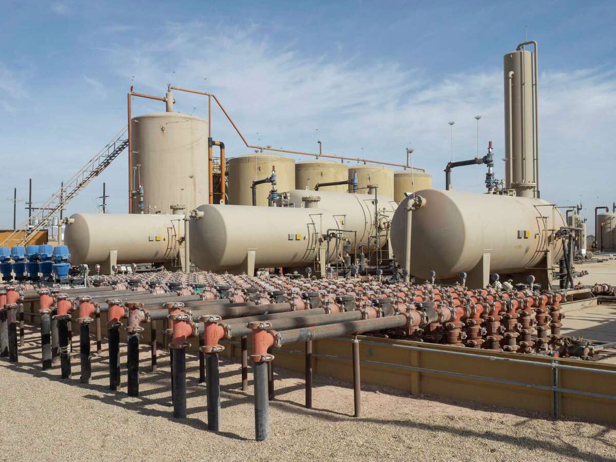 A Diamondback Energy facility. The Midland-based oil and gas producer agreed last year to buy Lario Permian in a deal totaling $1.55 billion, including $850 million in cash and more than 4 million shares of Diamondback common stock.
