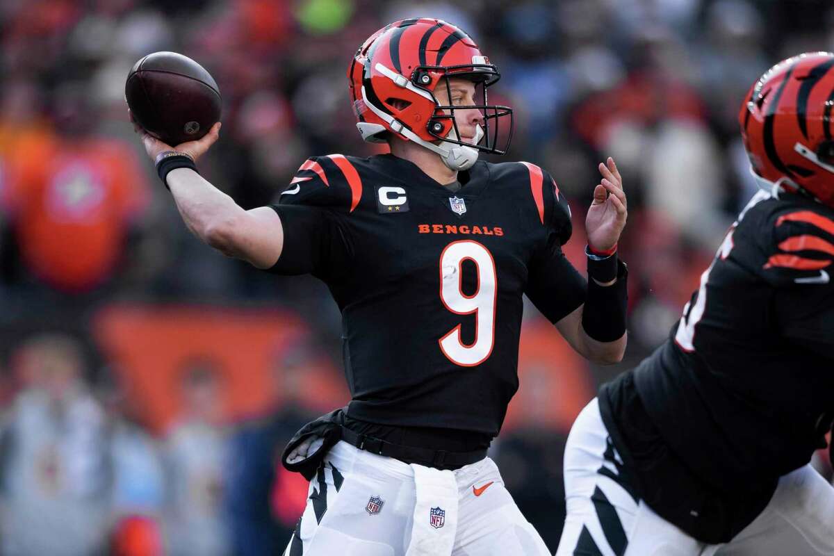 Cincinnati Bengals quarterback Joe Burrow will play against the 49ers’ Nick Bosa for the first time on Sunday. The two were teammates at Ohio State for two years.