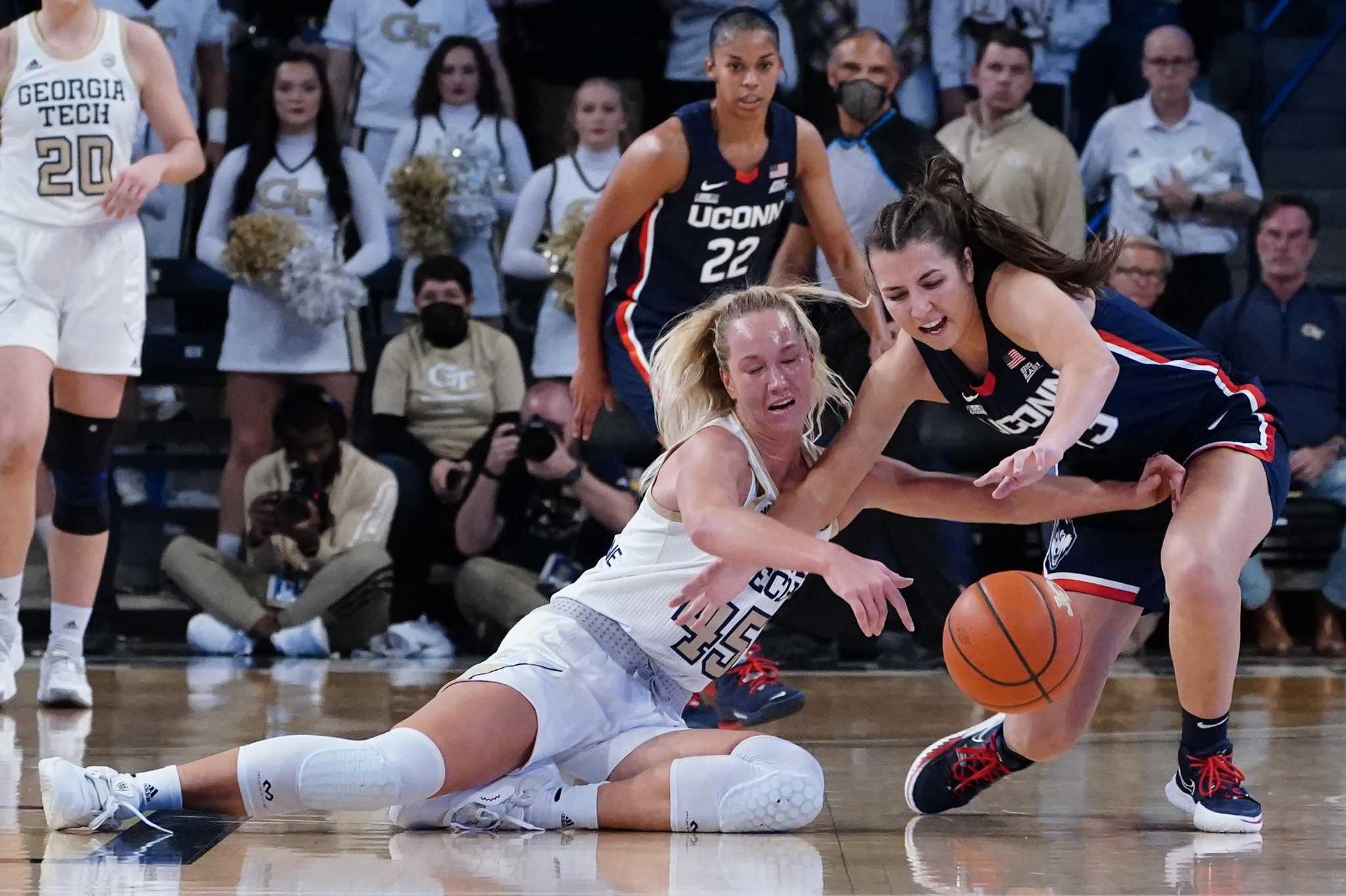 In First Game Without Paige Bueckers Uconn Falls To Unranked Georgia Tech ‘were Disorganized 