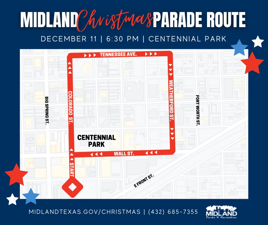 Midland's Christmas parade to have new route