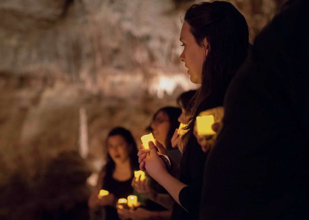 From 180 feet below ground, local choirs and singing groups will make beautiful Christmas music during Natural Bridge Caverns' 2019 Christmas in the Caverns celebration.