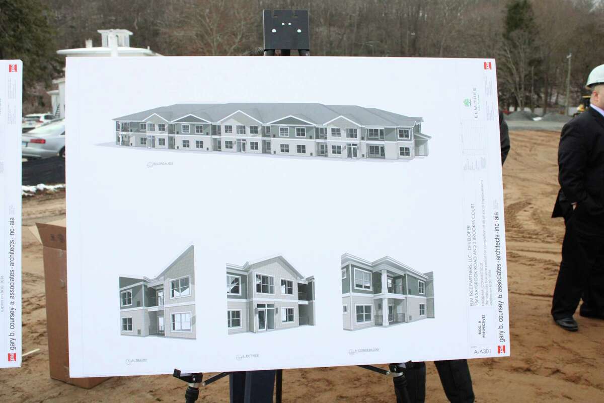 Plans for a new 56 unit multi-family complex at 3 Brookes Court in Haddam on Friday, Dec. 10, 2021.