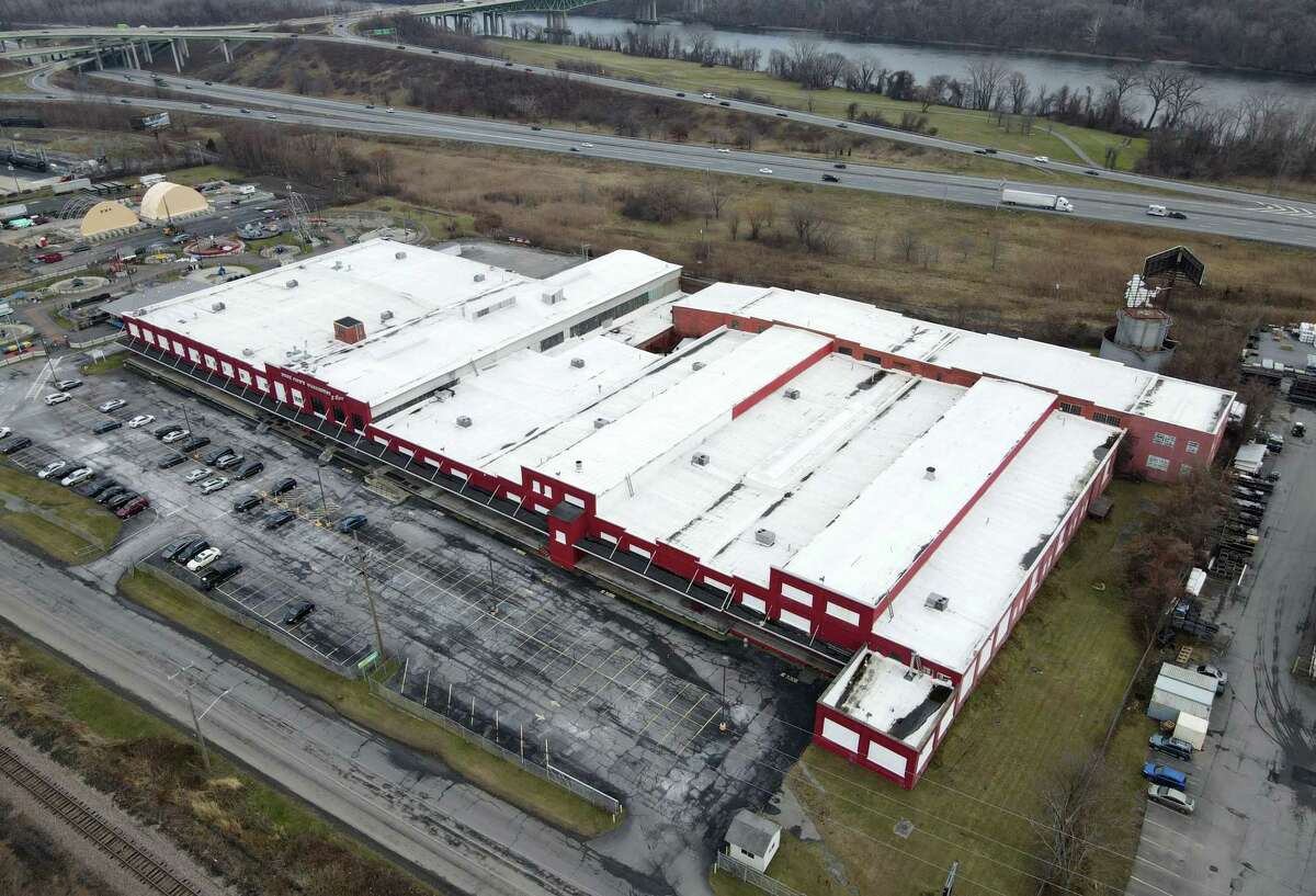 The Warehouse at Huck Finn on Friday, Dec. 10, 2021, on Erie Blvd in Albany, N.Y. The city planning board gave conditional approval to a massive apartment project at the site.