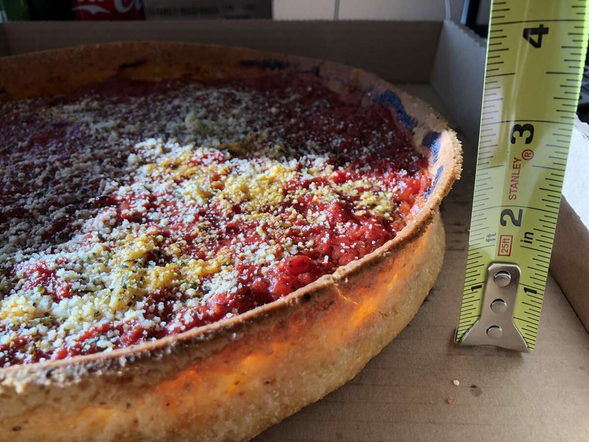 West of Chicago Pizza Company's Deep Dish is really, really deep.