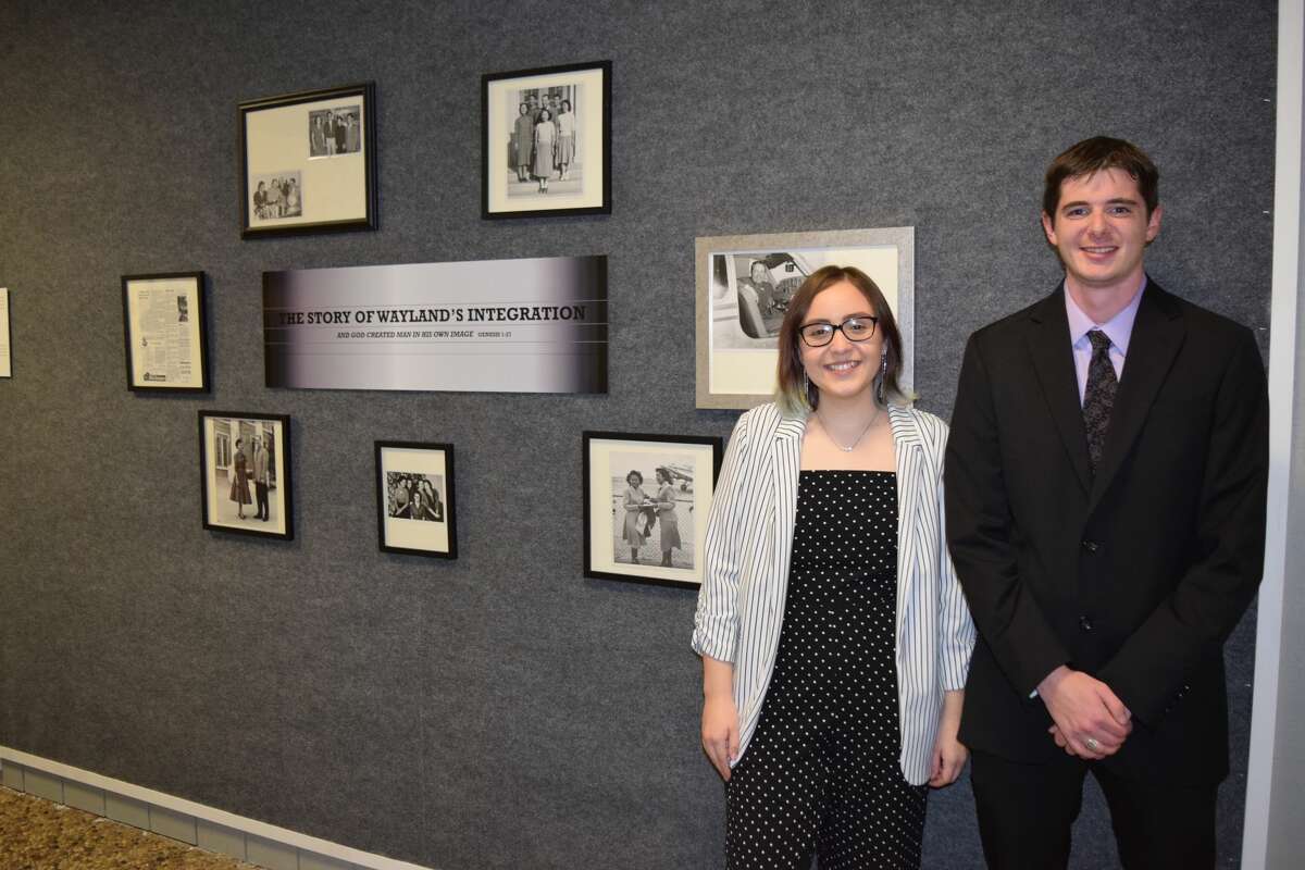 Devin Davis and Chloe Barham spent the last semester doing extensive research about the university’s path to integration to showcase their findings in a new exhibit at the Llano Estacado Museum on the WBU campus. 