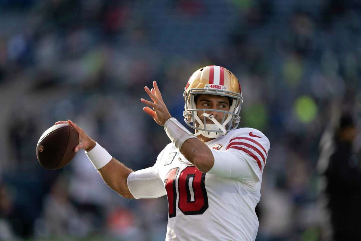 Jimmy Garoppolo and the 49ers (6-6) play the Bengals (7-5) in Cincinnati at 1:25 p.m. Sunday. The game is broadcast on CBS (channels 5, 13 and 46) and on the radio on 104.5, 680 and 107.7.