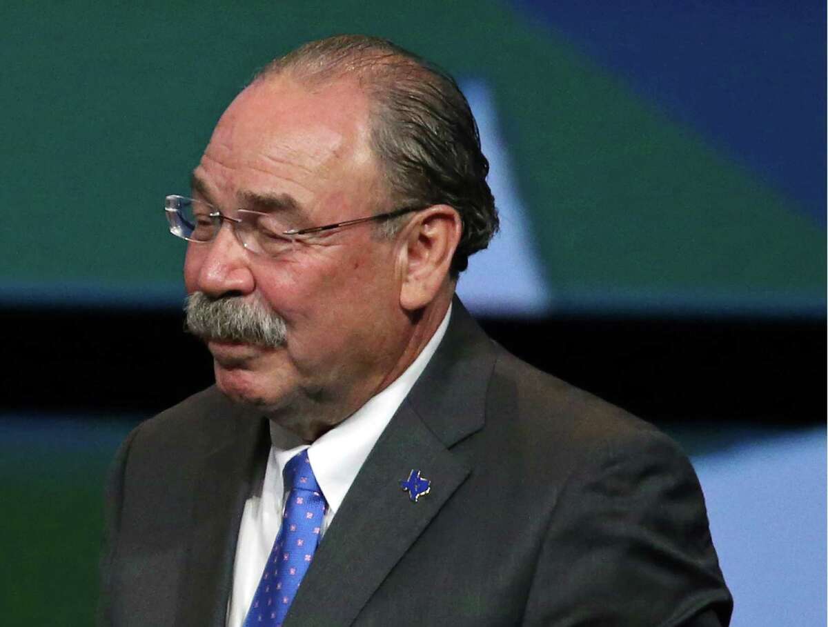 Texas Democratic Party Chairman Gilberto Hinojosa, shown in this 2016 photo, has indicated he isn’t going anywhere, but that hasn’t stopped open discussion about leadership of the party.