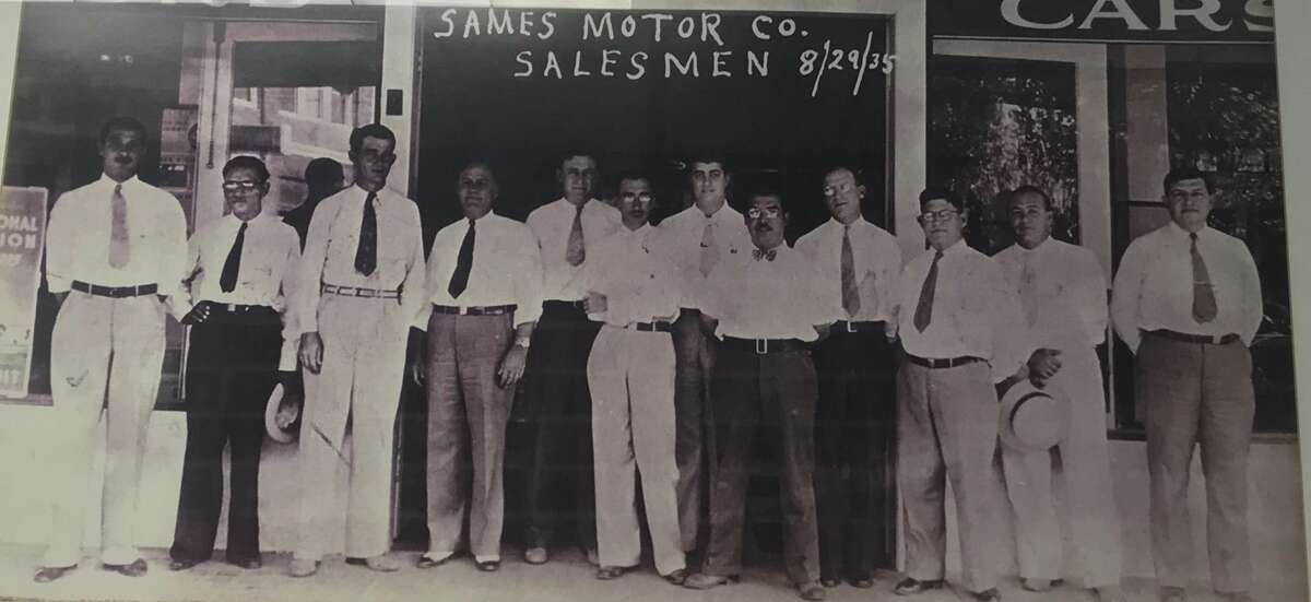 Paul Young Sr. (pictured third from the left) was a salesman with Sames Auto Group in the 1930s before moving to Gateway Chevrolet in 1937 and becoming an owner of the same company in 1941.