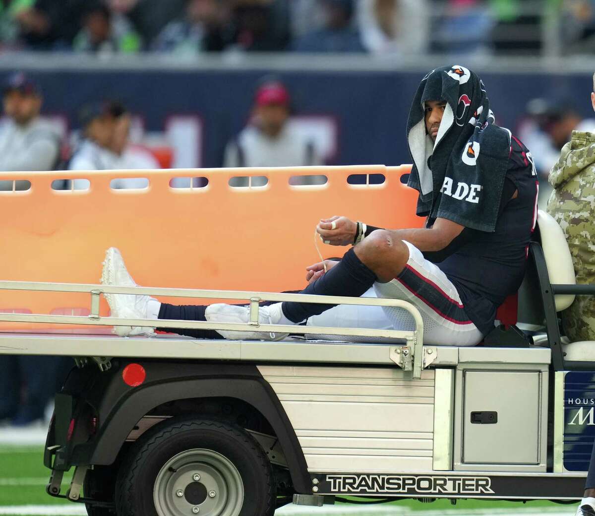 Kamu Grugier-Hill was carted off with a knee injury, but it's "not quite as bad" as originally believed, per coach David Culley, and the linebacker hasn't been ruled out of Sunday's game at Jacksonville.