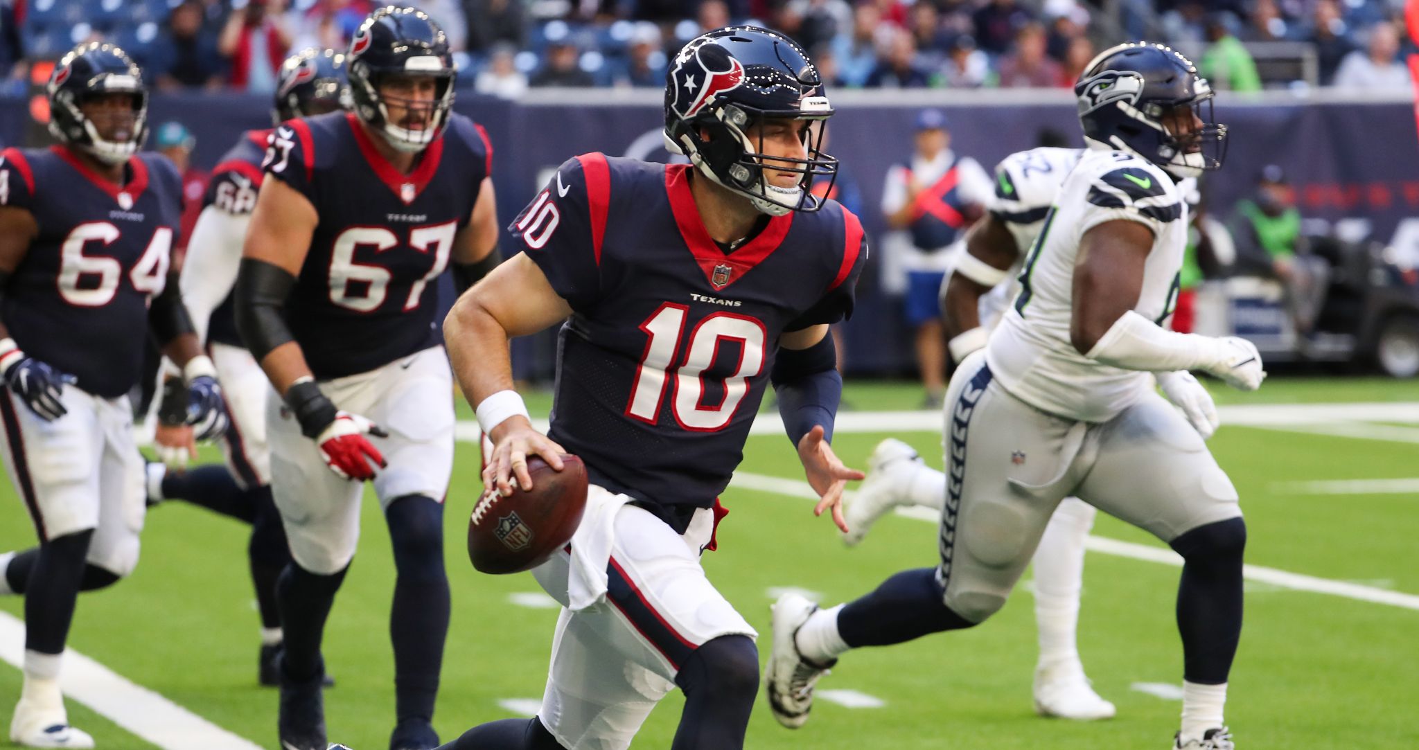 Houston's running woes continue in 33-13 loss to Seahawks