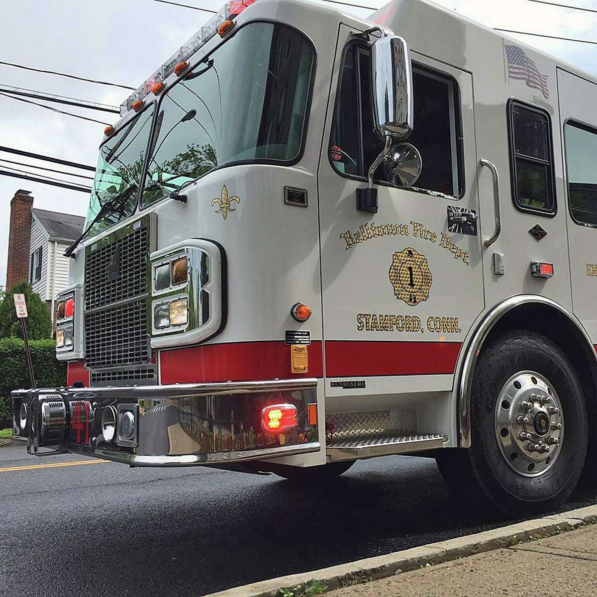 Fire officials with the Belltown Volunteer Fire Department said a stretch of Oaklawn Avenue in Stamford, Conn., remains closed Monday, Dec. 13, 2021, after a crash Sunday night.