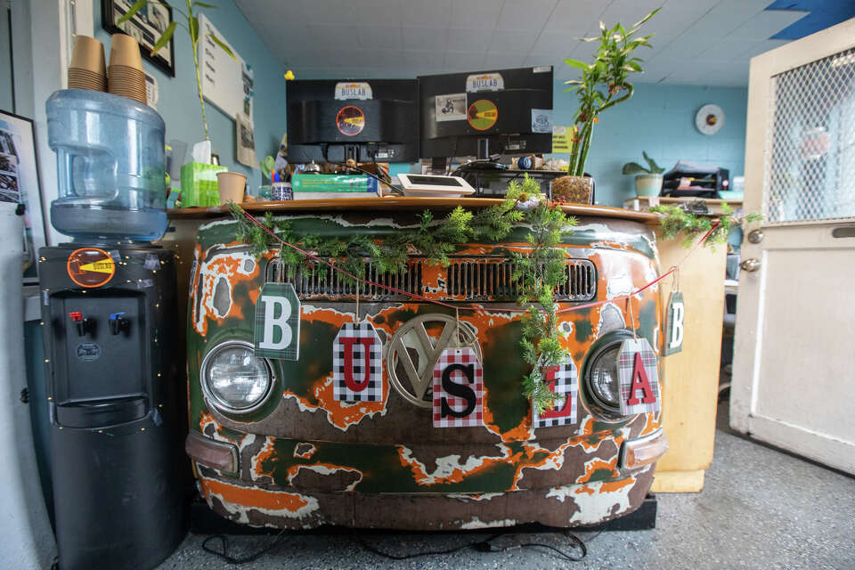 Buslab is a Berkeley repair shop specializing in the VW bus