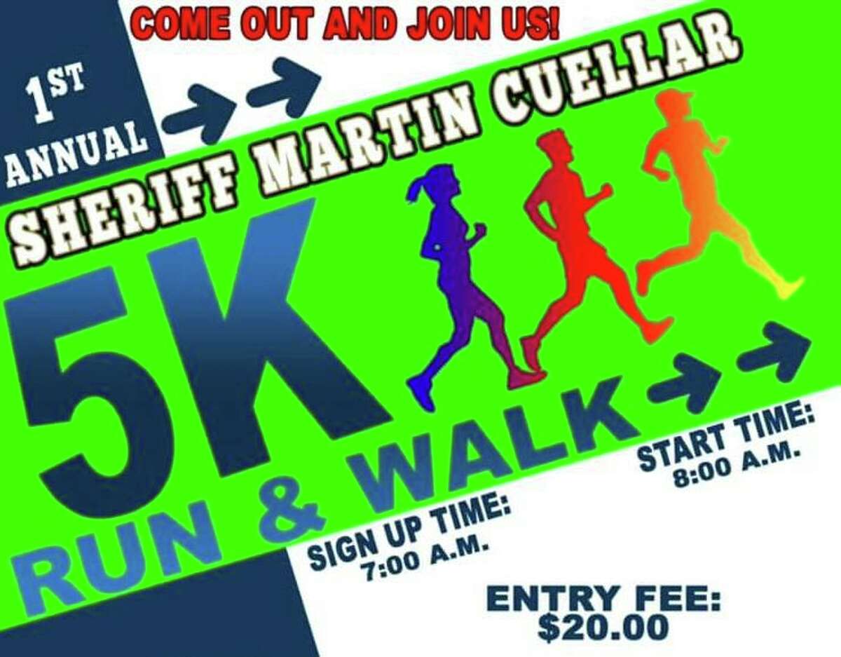 The Webb County Sheriff’s Office is inviting the community to the first ever Sheriff Martin Cuellar 5K Run and Walk. The event takes place Dec. 18 at the Bartlett Soccer Complex on 5911 Thomas Ave. Registration fee is $20.